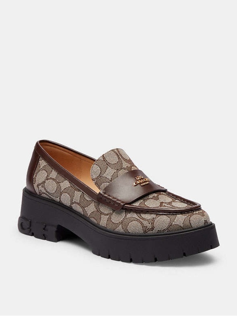 Coach Ruthie Loafer In Signature Jacquard Size 9 B -EUC